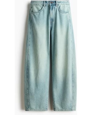 H&M Balloon High Waist Jeans - Blauw