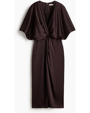 H&M Kleid mit Twistdetail - Schwarz