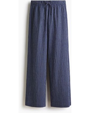 H&M Pyjamahose aus Baumwolle - Blau
