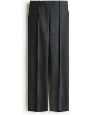 H&M Wollen Pantalon - Zwart