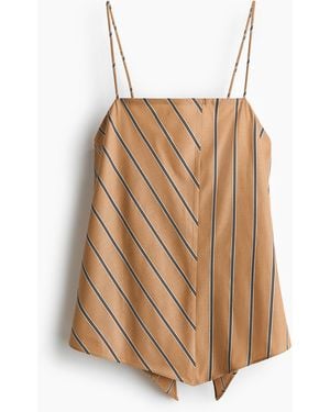 H&M Asymmetrische Straptop - Naturel