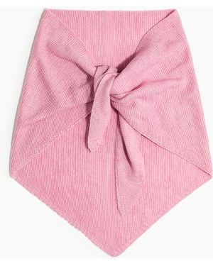 H&M Kraus rechts gestrickter Dreiecksschal - Pink