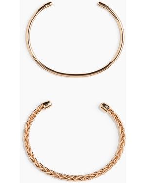 H&M 2er-Pack Manschettenarmreife - Weiß