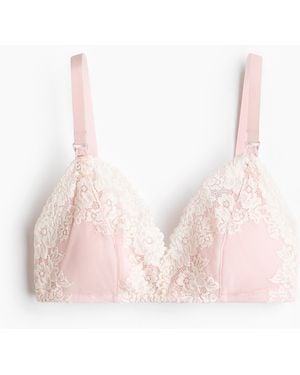 H&M Mama Padded Voedings-bh Van Kant - Roze