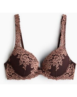 H&M Push-up-BH aus Spitze - Braun