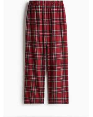 H&M Katoenen Pyjamabroek - Rood