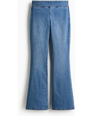 H&M High Flared Jeggings - Blau