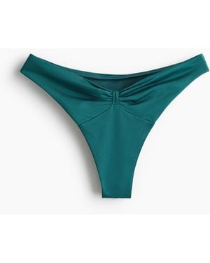 H&M Tanga-Bikinihose Brazilian - Grün