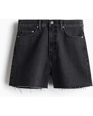 H&M Baggy Denimshorts - Schwarz