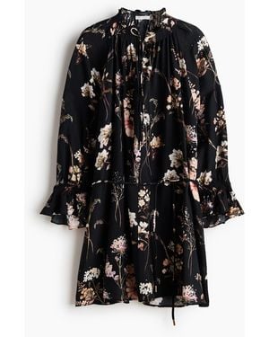 H&M Tuniekjurk Met Strikceintuur - Zwart