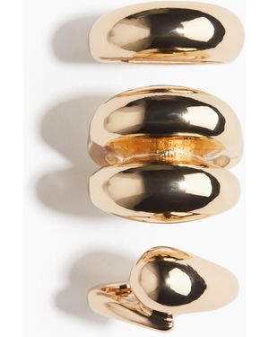 H&M 3er-Pack Chunky Ringe - Weiß