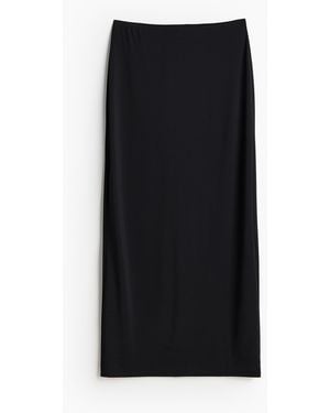 H&M Strandrock aus Jersey - Schwarz