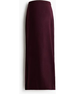 H&M Mama Fijngebreide Rok - Paars