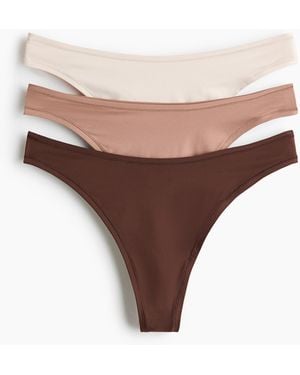 H&M Set Van 3 Slips Van Microvezel - Naturel