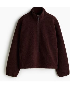 H&M Teddy sports top - Rot