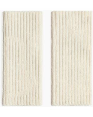 H&M Pulswärmer aus Rippstrick - Weiß