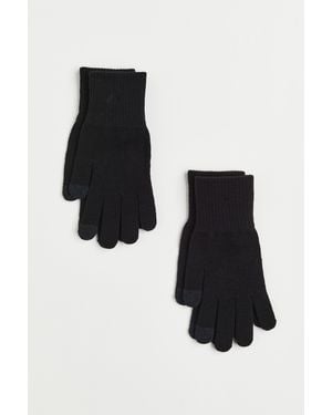 H&M 2er-Pack Touchscreen-Handschuh - Schwarz