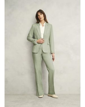 Hobbs Marietta Linen Jacket - Green