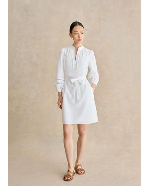 Hobbs Sabel Cotton Dress - Natural