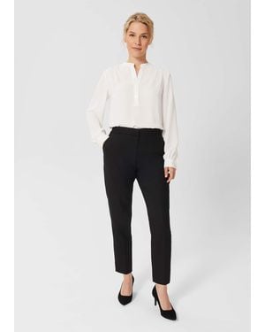 Hobbs Petite Gael Wool Blend Trousers - White