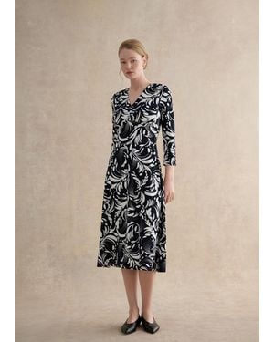 Hobbs Deborah Jersey Dress - Natural