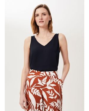 Hobbs Tess V Neck Top - Blue