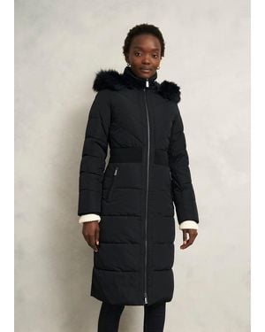 Hobbs Petite Amalie Puffer Coat - Blue