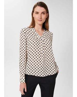 Hobbs Emery Blouse - Natural