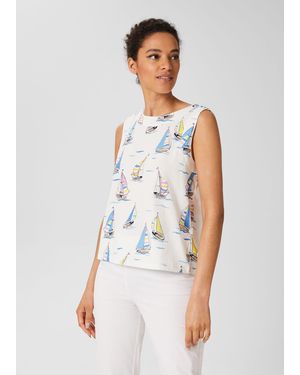 Hobbs Maddy Printed Vest - White