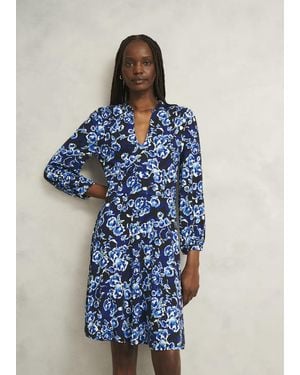 Hobbs Harper Jersey Dress - Blue