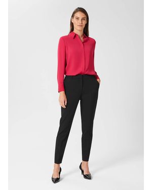 Hobbs Gael Twill Tapered Trousers - Pink