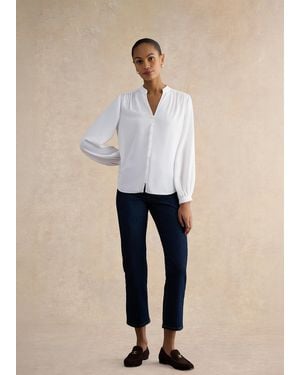 Hobbs Blair Blouse - Natural