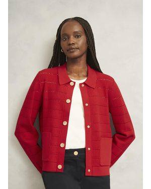 Hobbs Tessa Knitted Jacket - Red