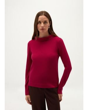 Hobbs Audrey Wool Cashmere Jumper - Red