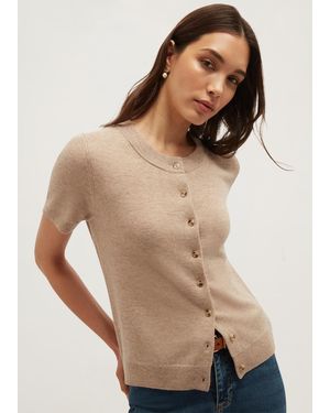 Hobbs Kimmi Wool Cashmere Cardigan - Blue