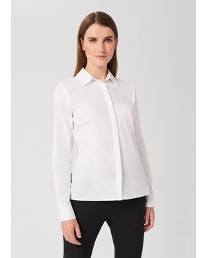 Hobbs Victoria Cotton Shirt - White