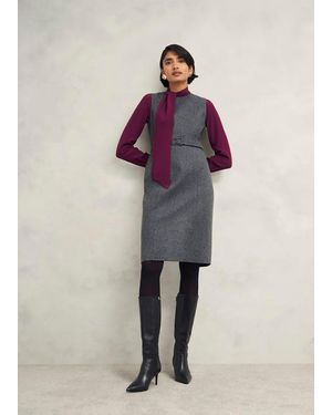 Hobbs Elsie Wool Blend Dress - Grey