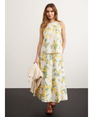 Hobbs Foxcote Floral Skirt - Natural