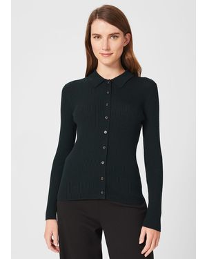 Hobbs Vera Merino Wool Shirt - Black