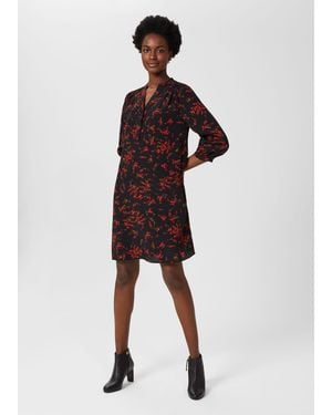 Hobbs Katarina Floral Tunic Dress - Red