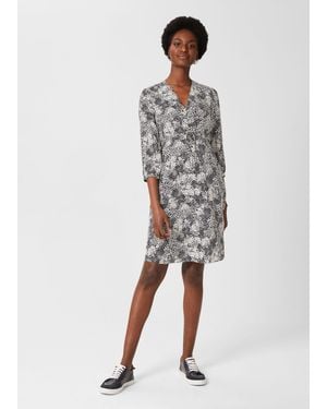 Hobbs Sihloh Printed Dress - Grey