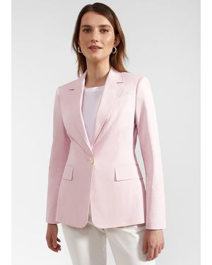 Hobbs Blake Cotton Blend Jacket - Pink