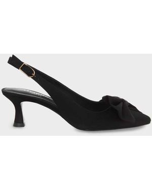 Hobbs Francis Satin Slingback - Black
