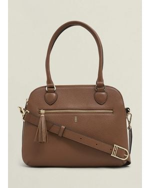 Hobbs Carlton Large Leather Bag - Brown