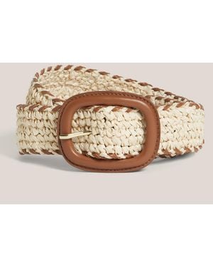 Hobbs Abbie Raffia Belt - Natural