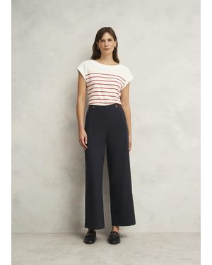 Hobbs Petite Kimmi Crop Trousers - White