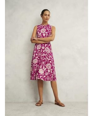 Hobbs Petite Marylise Jersey Dress - Pink