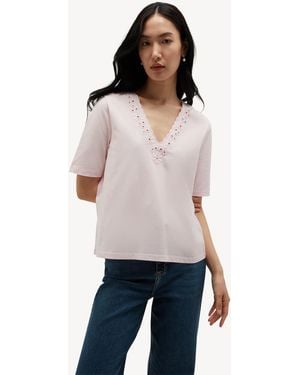 Hobbs Kristen Cotton Top - Natural