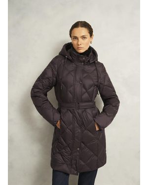 Hobbs Petite Lumi Puffer Coat - Brown