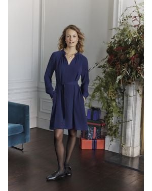 Hobbs Lori Dress - Blue